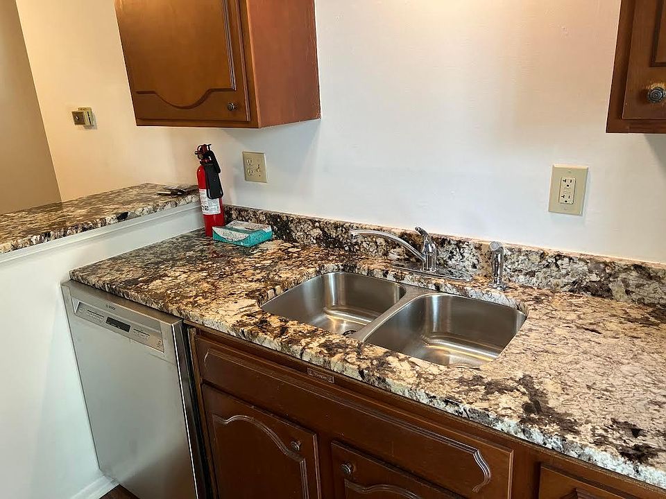 New granite counter and sinks