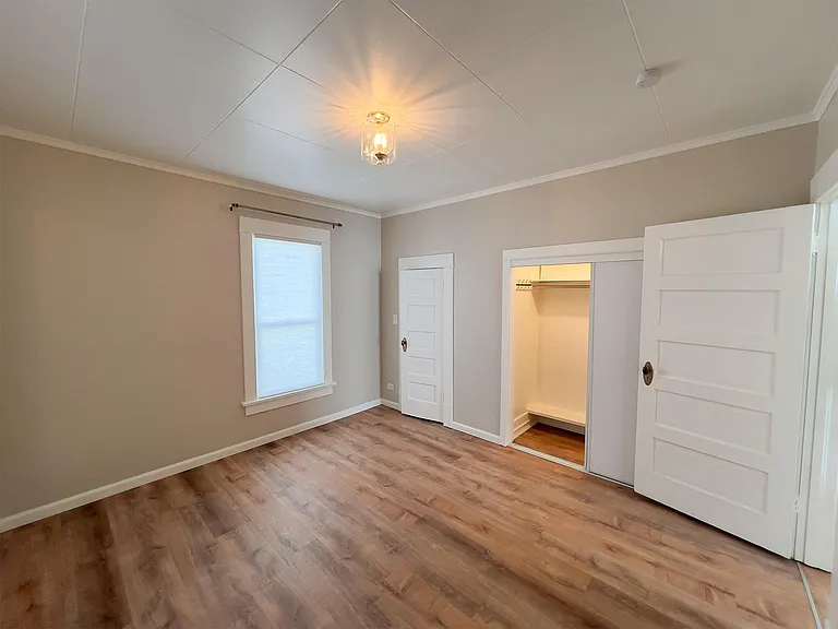 Bedroom with spacious closet