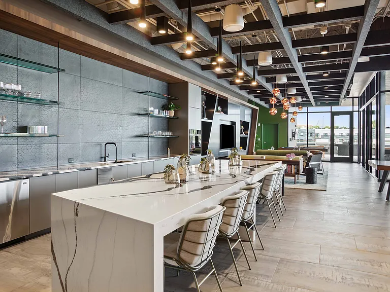 Entertain in style with our designer resident kitchen lounge.
