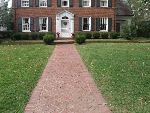 Brick path to entry