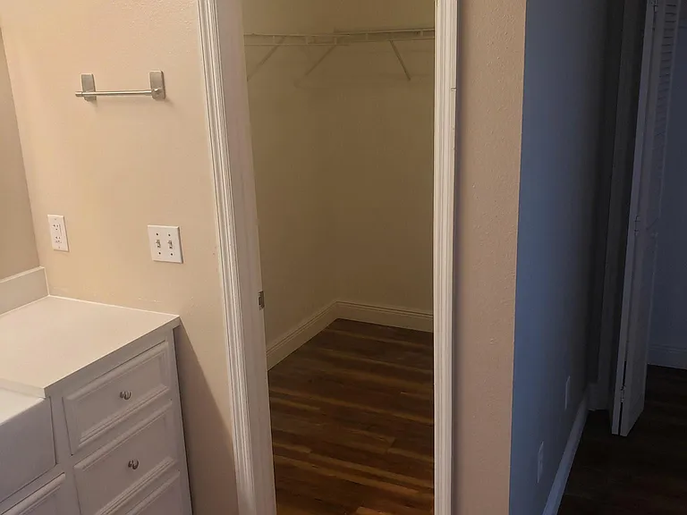 Walk in master closet