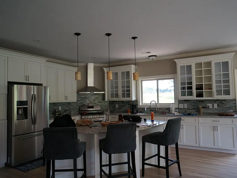 kitchen and island bar