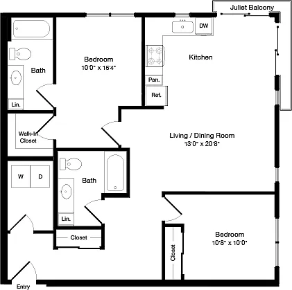 Floor plan B2 East- Floors 5-6