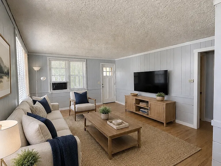 Virtual staging of living room