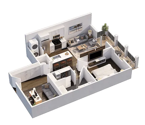 Floor plan A1d Plus Flex Space