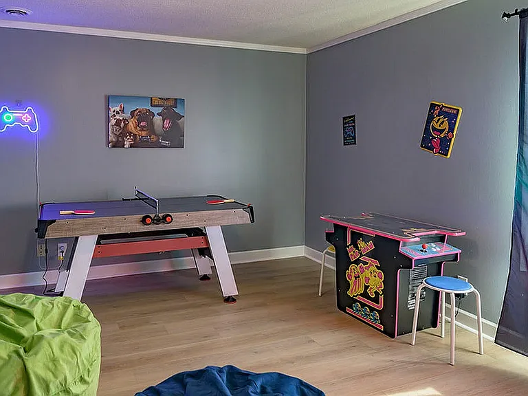 Game room inside of leasing center