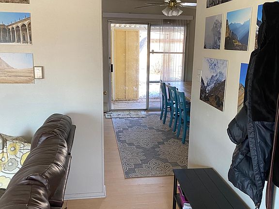Looking at the dinning room from the front door area.