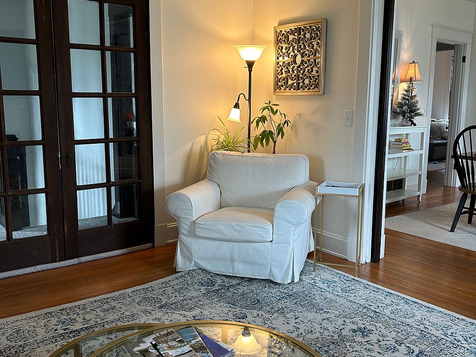 Living room into dining room
