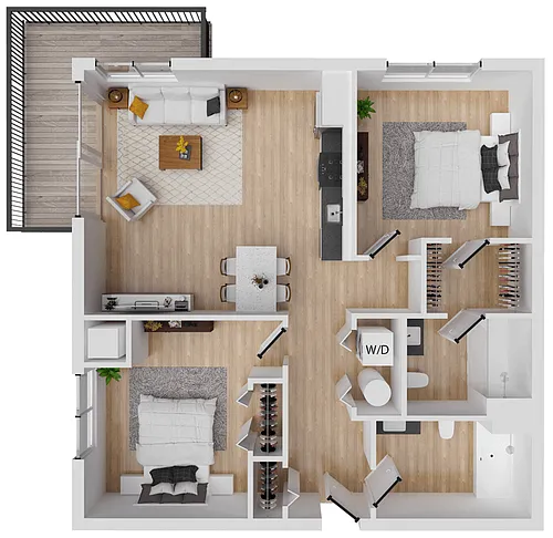 Floor plan Moxie 3