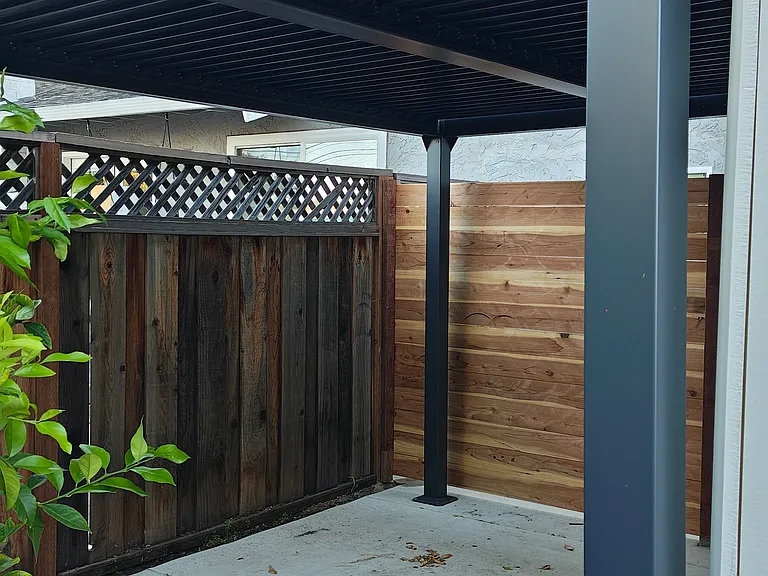Backyard Louvered pergola closed