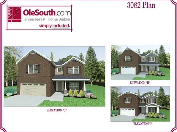 3082 Elevation GHI Plan, Rookers Bend