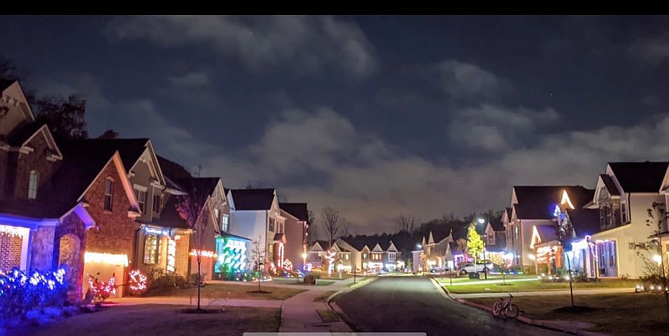 Lane View during Christmas