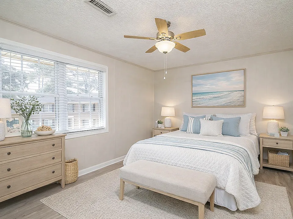 Spacious Bedroom with Large Windows