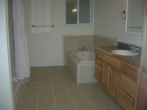 Huge bathroom with wide door.