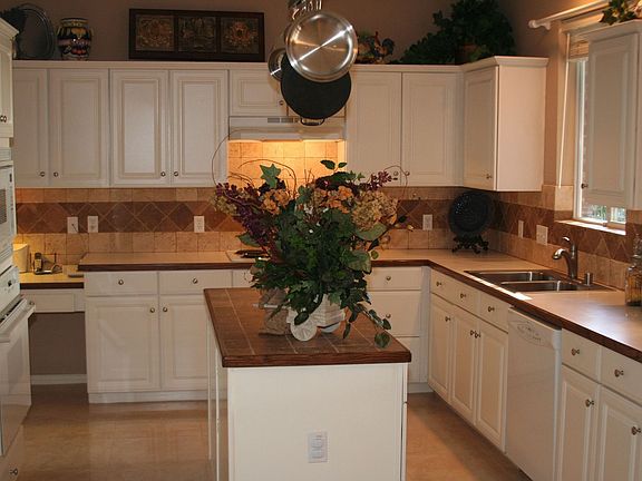 Updated Floor and Backsplash