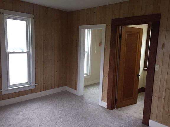 Bedroom with large walk in closet