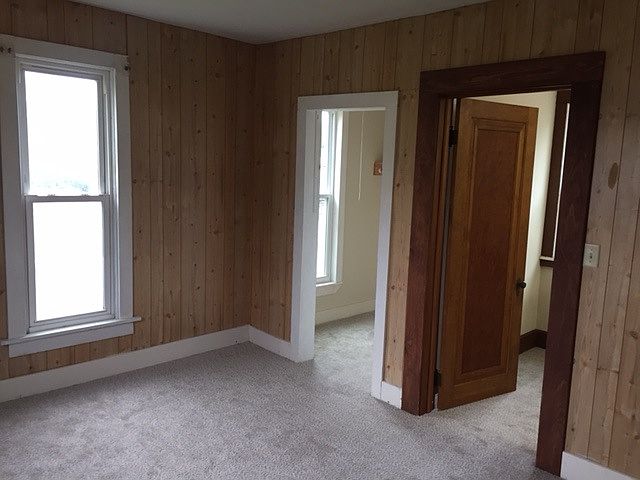 Bedroom with large walk in closet