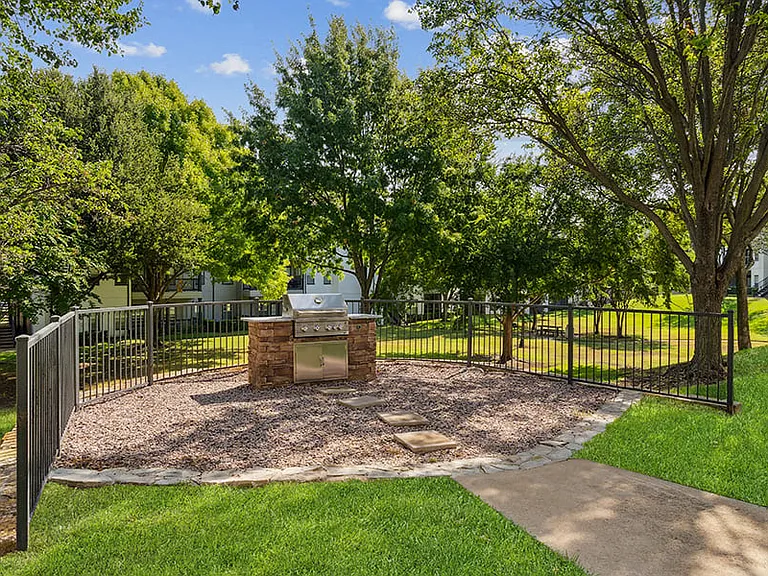 On-site grills for resident's use