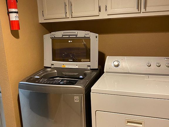 Washer and Dryer laundry area