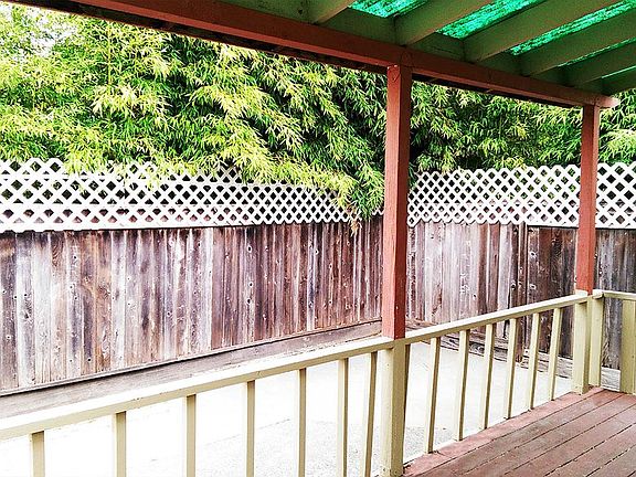 Deck in the Backyard