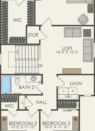 Second Floor 3 br 2.5 ba