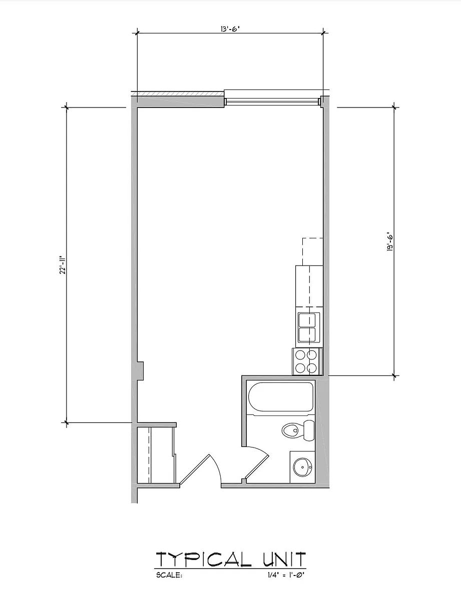 Floor plan Studio A