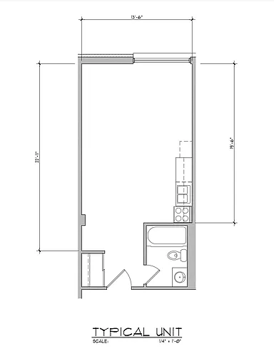 Floor plan Studio A