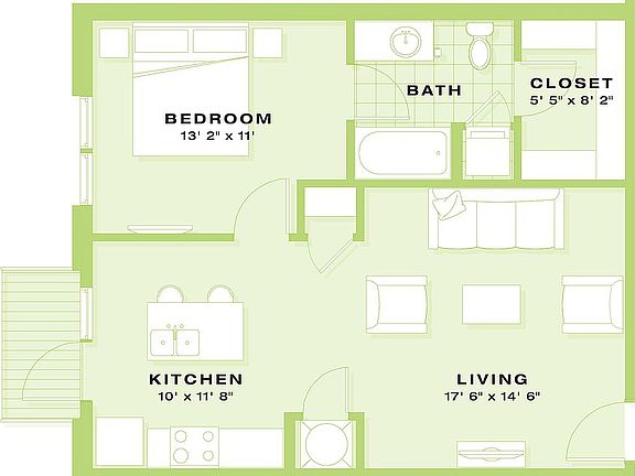 Azure Floor Plan | Large open living space