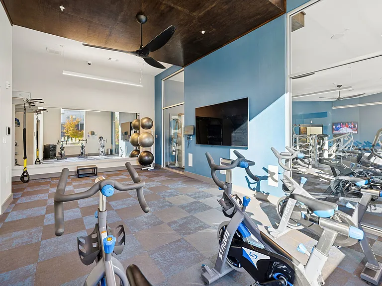 Fitness Center with Cycling Bikes