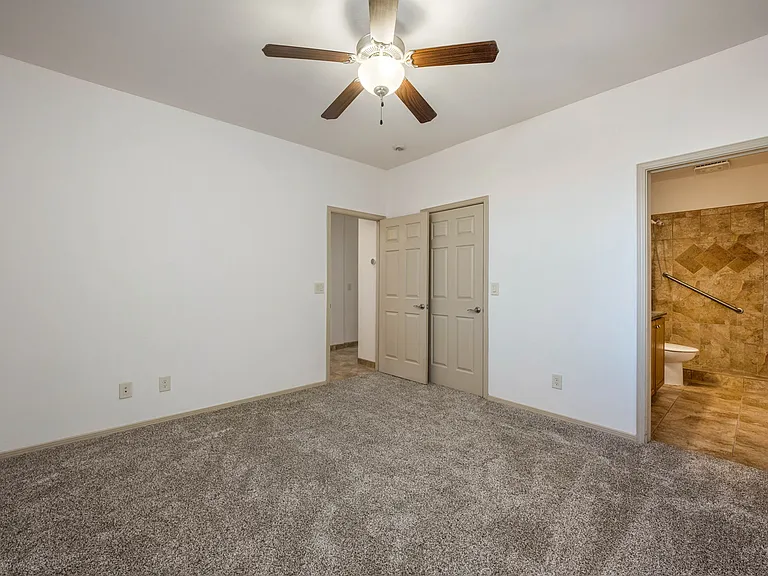 Master bedroom has an ensuite and walk-in closet.