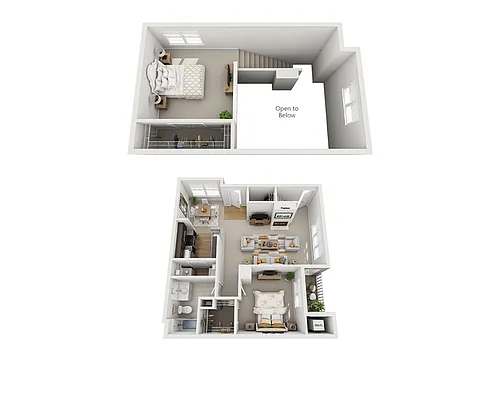 Floor plan Alyssum Shores Loft (A1DL)
