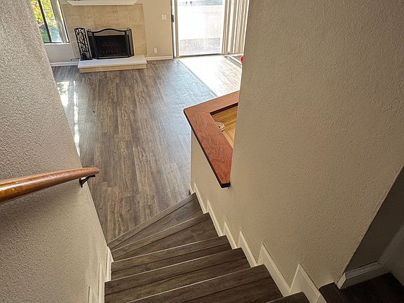 Stairs to living room