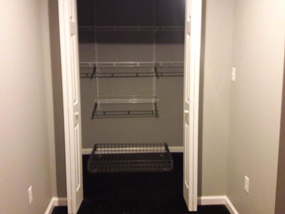 Main bedroom walk in closets