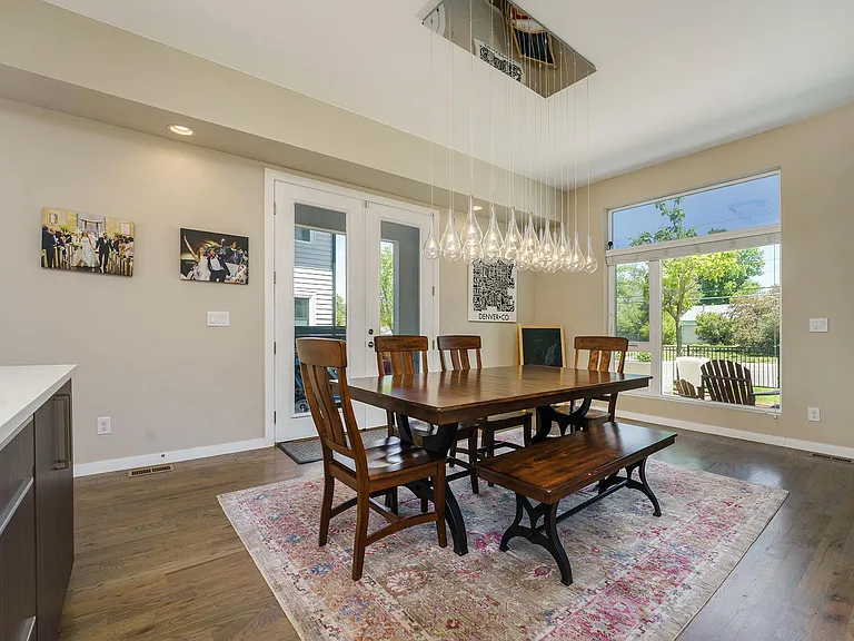 Dining Room located at the front of the house towards the entrance.