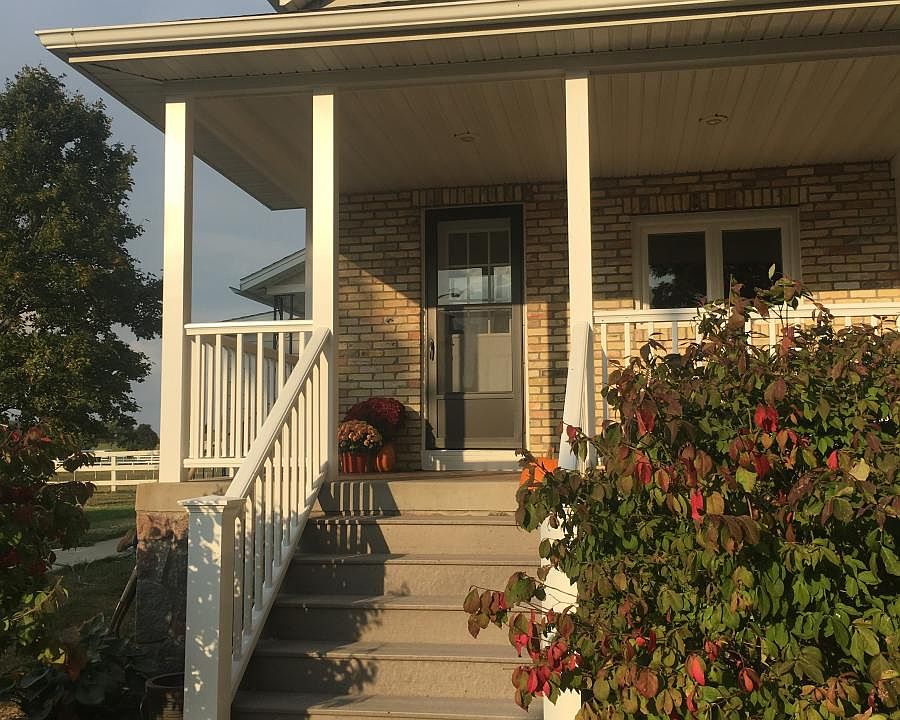 Enjoy a summer evening on the large front porch