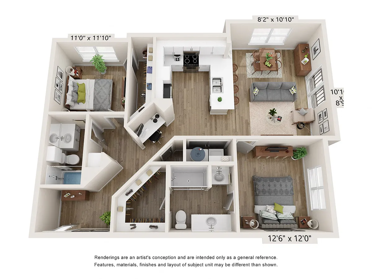 Floor plan B1 - Agave