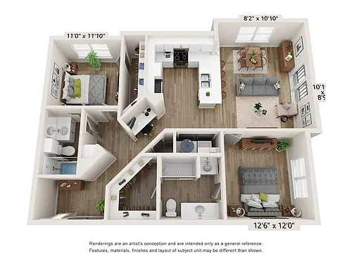 Floor plan B1 - Agave