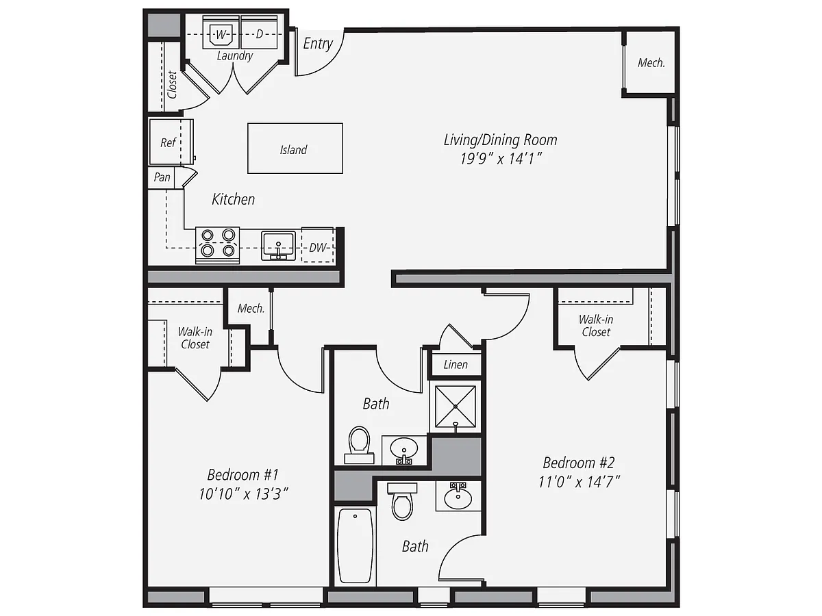 Floor plan B4-1074-3