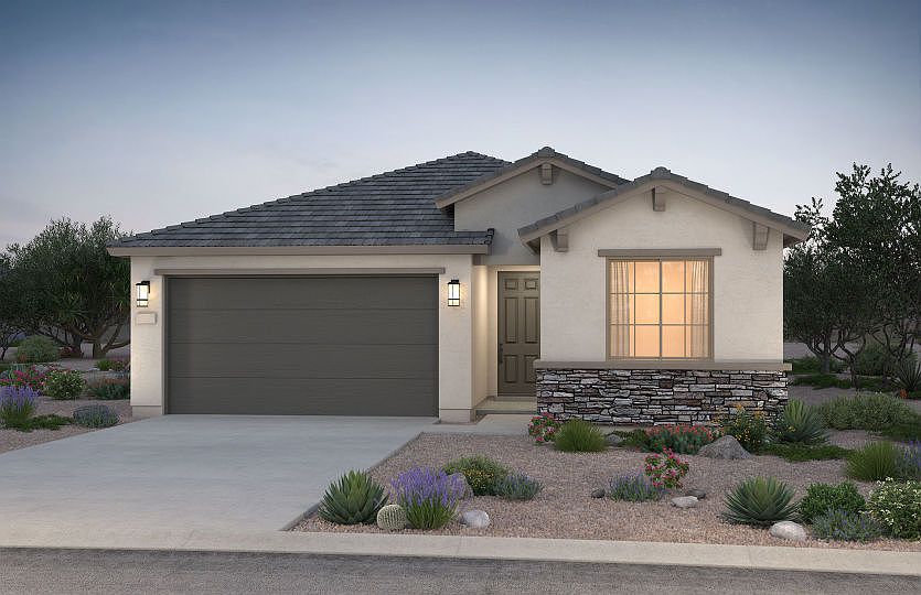 Verbena Home Exterior B with beautiful stone accents.