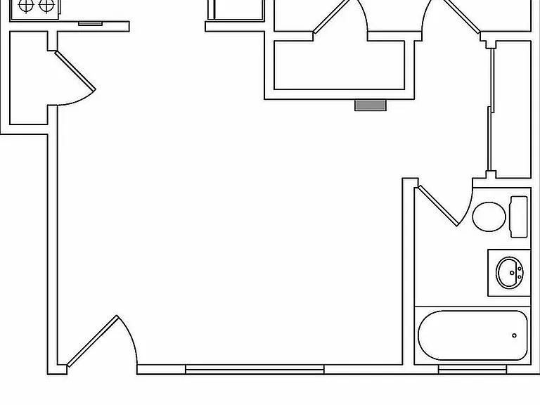 1x1 568 sq ft - Lower 1x1 568 sq ft - Lower