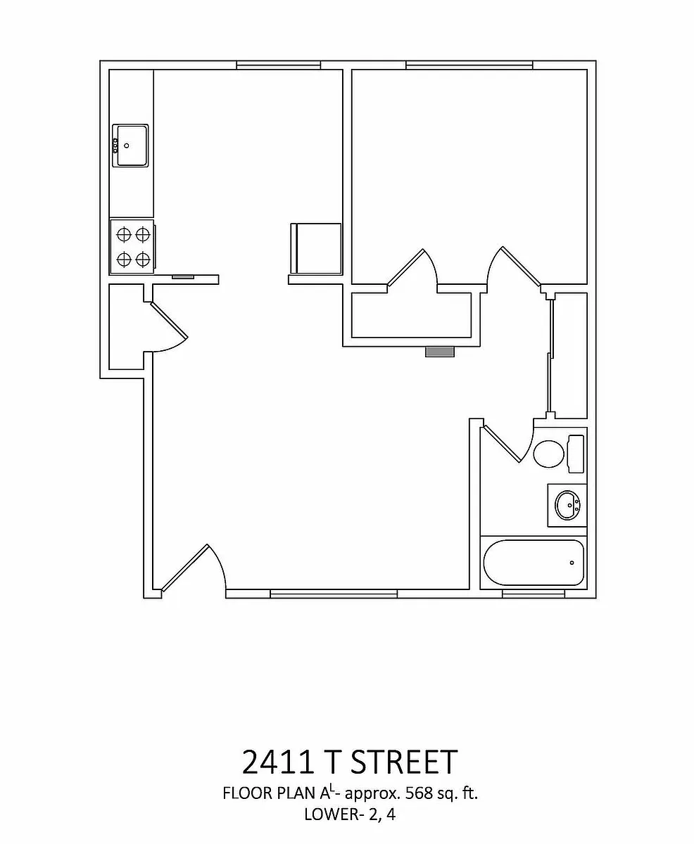 Floor plan One Bedroom