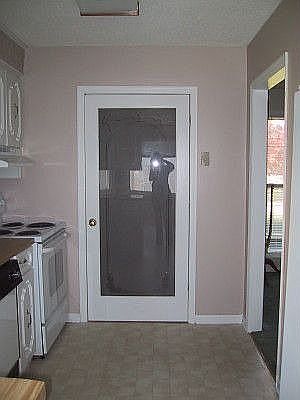 Glass etched door for pantry