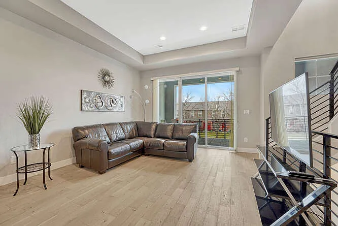 Living room with large balcony
