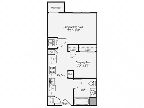 Floor plan Studio-S2