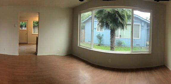 living room- wide angle makes it look much larger than norma