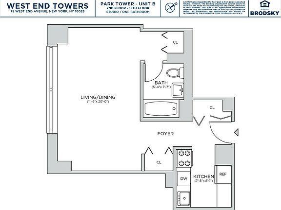 2nd image of 75 W End Ave APT P9b
