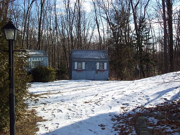 Two sheds in yard