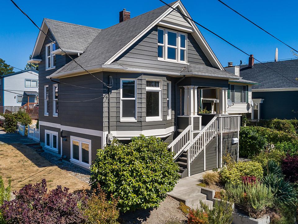 Home sits up off the street. Basement is separate apartment with its own outside entry. No shared living or yard space.