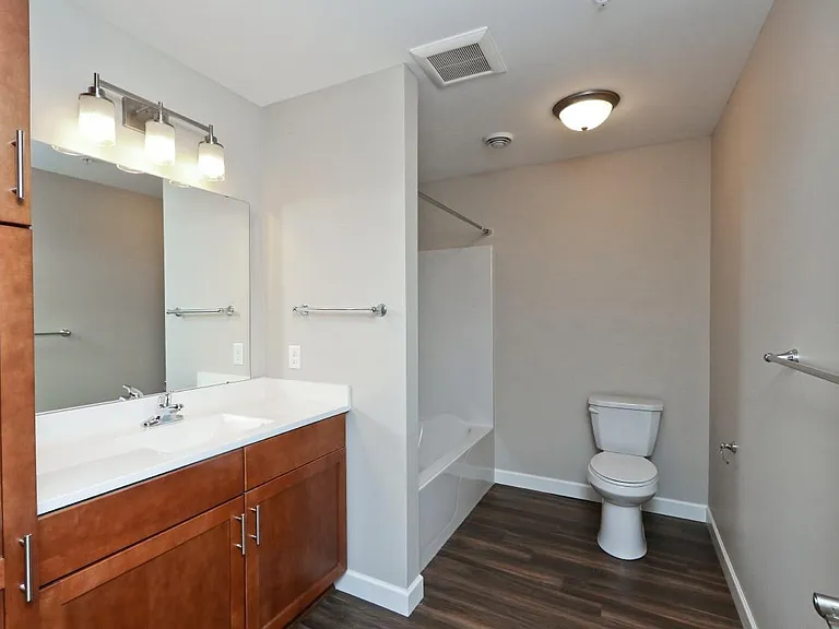 Huge guest bath with tons of storage