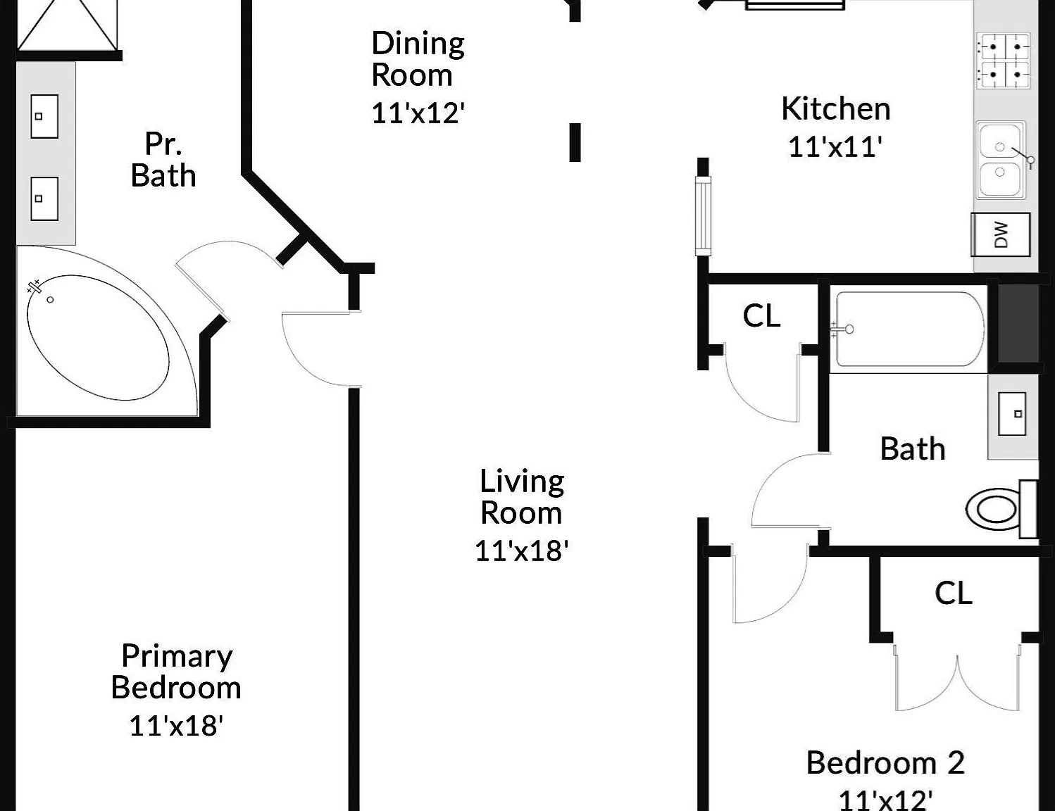 2 bed, 2.0 bath, 1310 sqft, $3,800 — Photo 3
